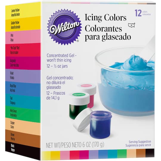 Wilton Gel Icing Colours 12ct Michaels